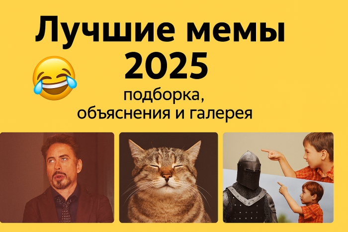 Лучшие мемы 2025 — подборка и объяснения
